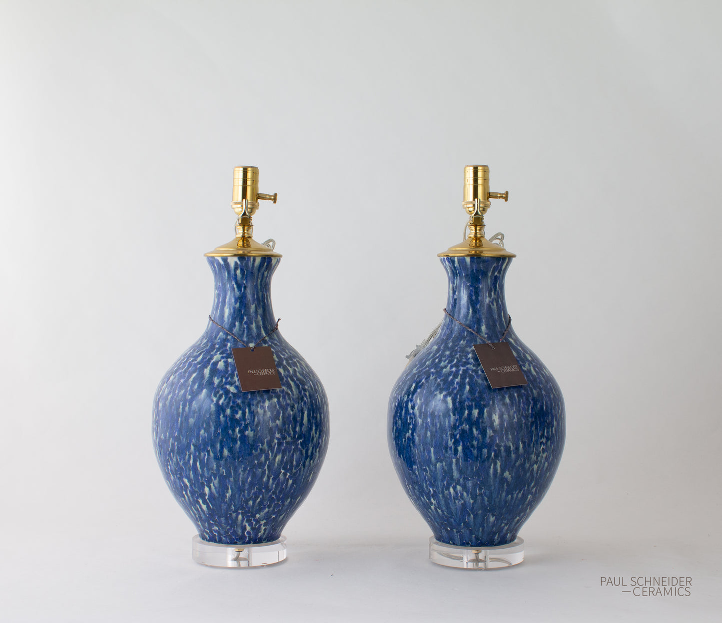 ATHENS | Dappled | Blues + Celadon (Pair)