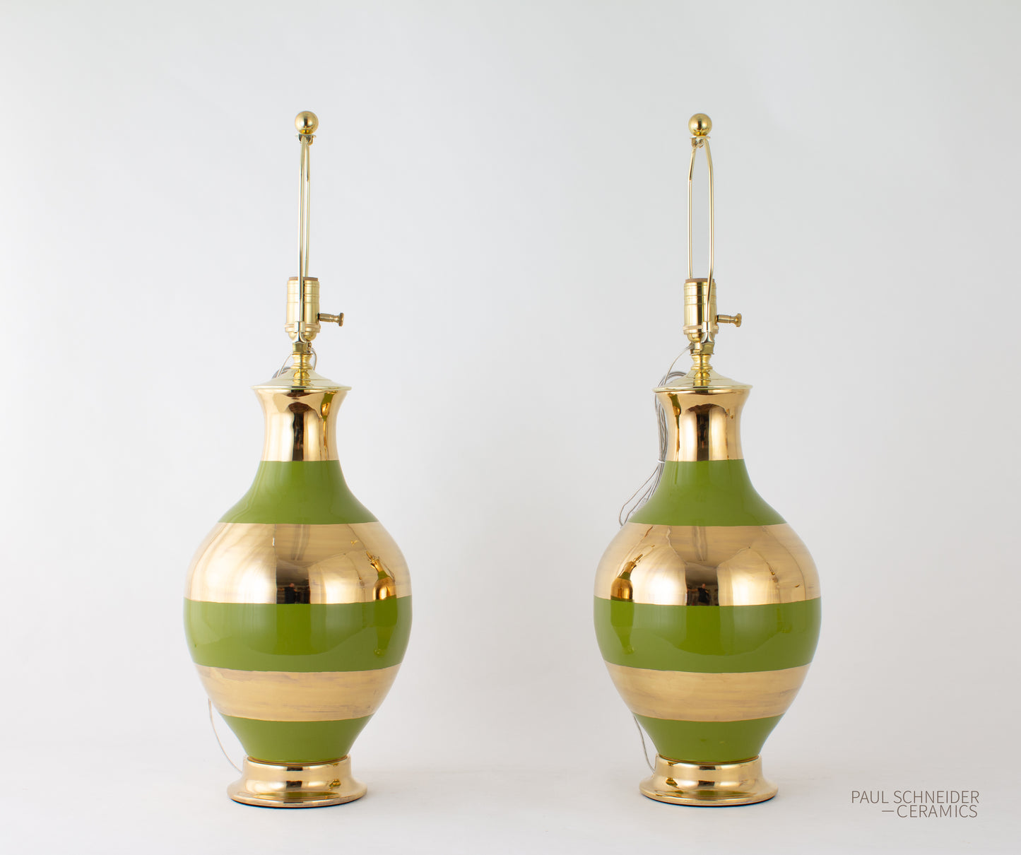 ATHENS | Banded | Olive + Gold Lustre