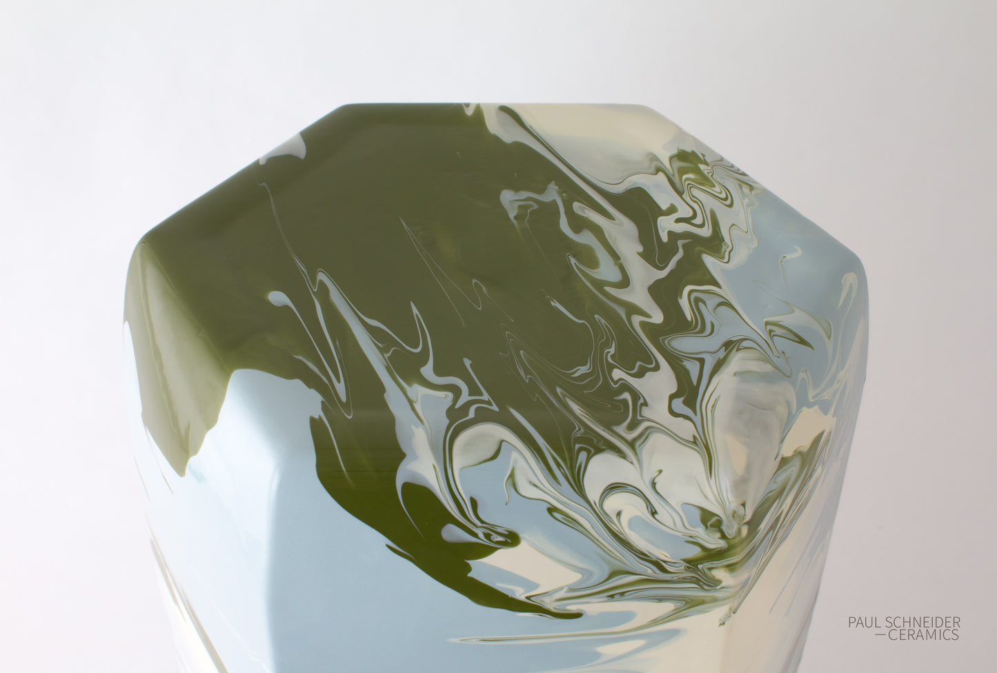 Hexagonal | Geode | #034 ivory, Nile, Fern