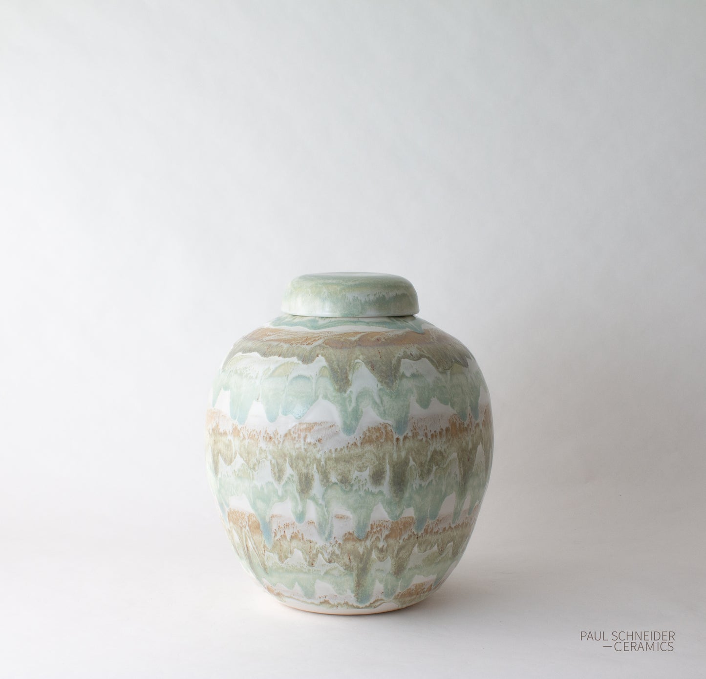 Jar | Jar #4 - Drip Banded | Celadon + #6316