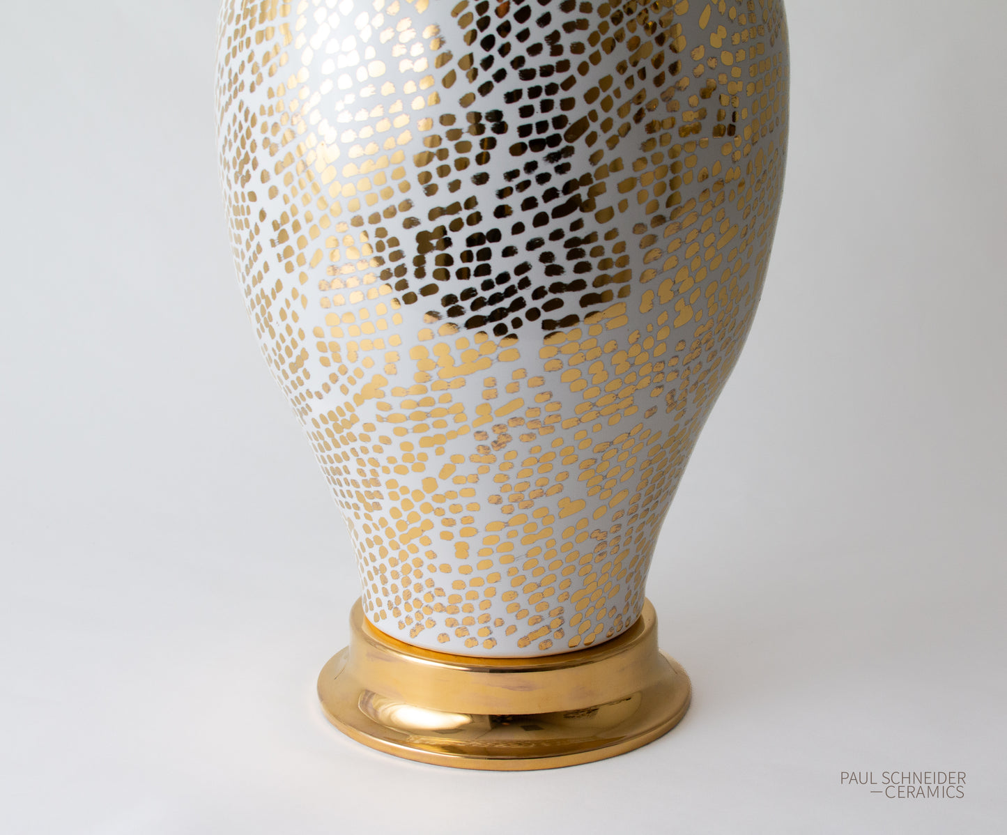 MATAGORDA | Dappled | White + Gold Lustre