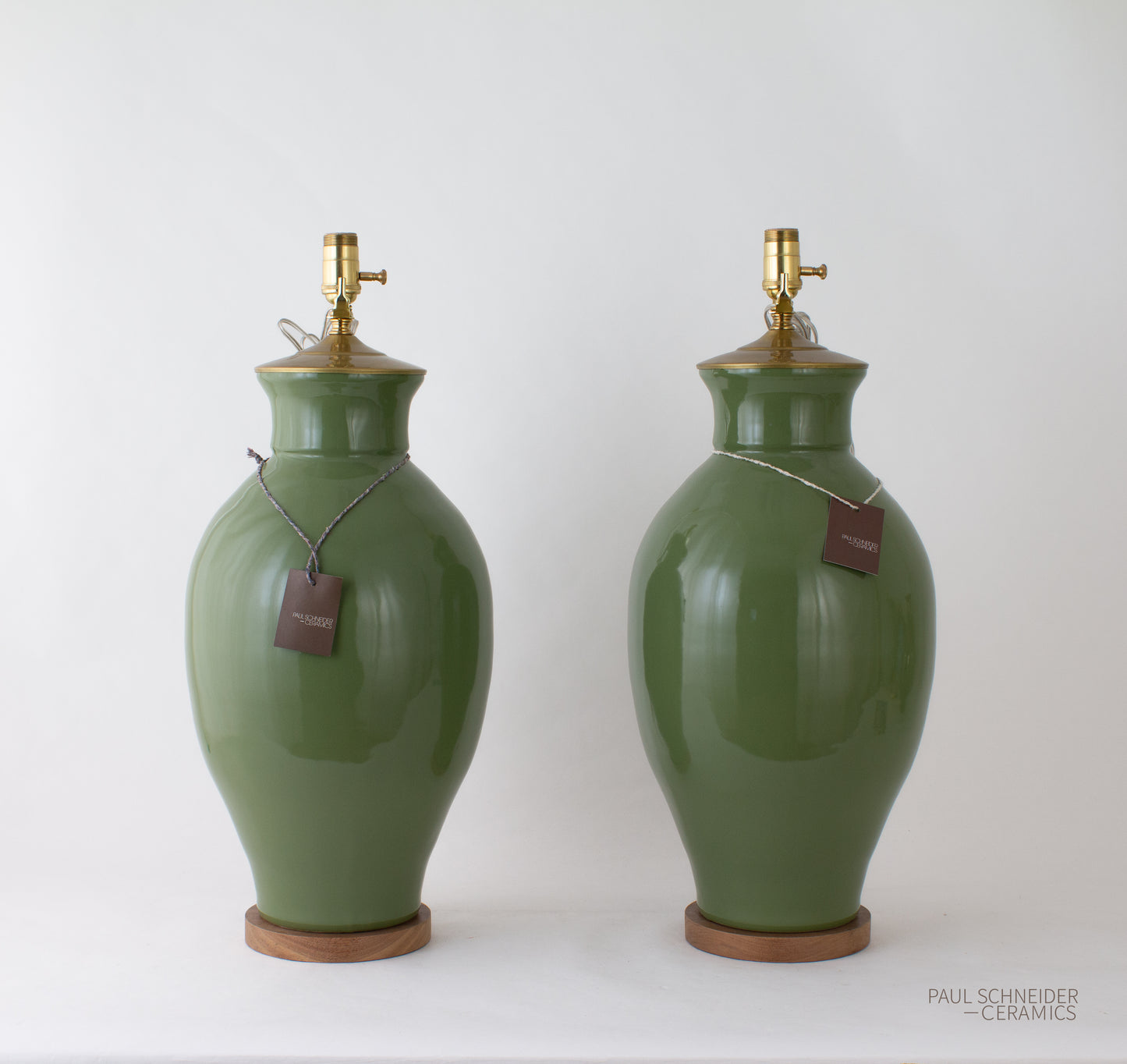 MATAGORDA | Glossy Solid | Sage Green (Pair)