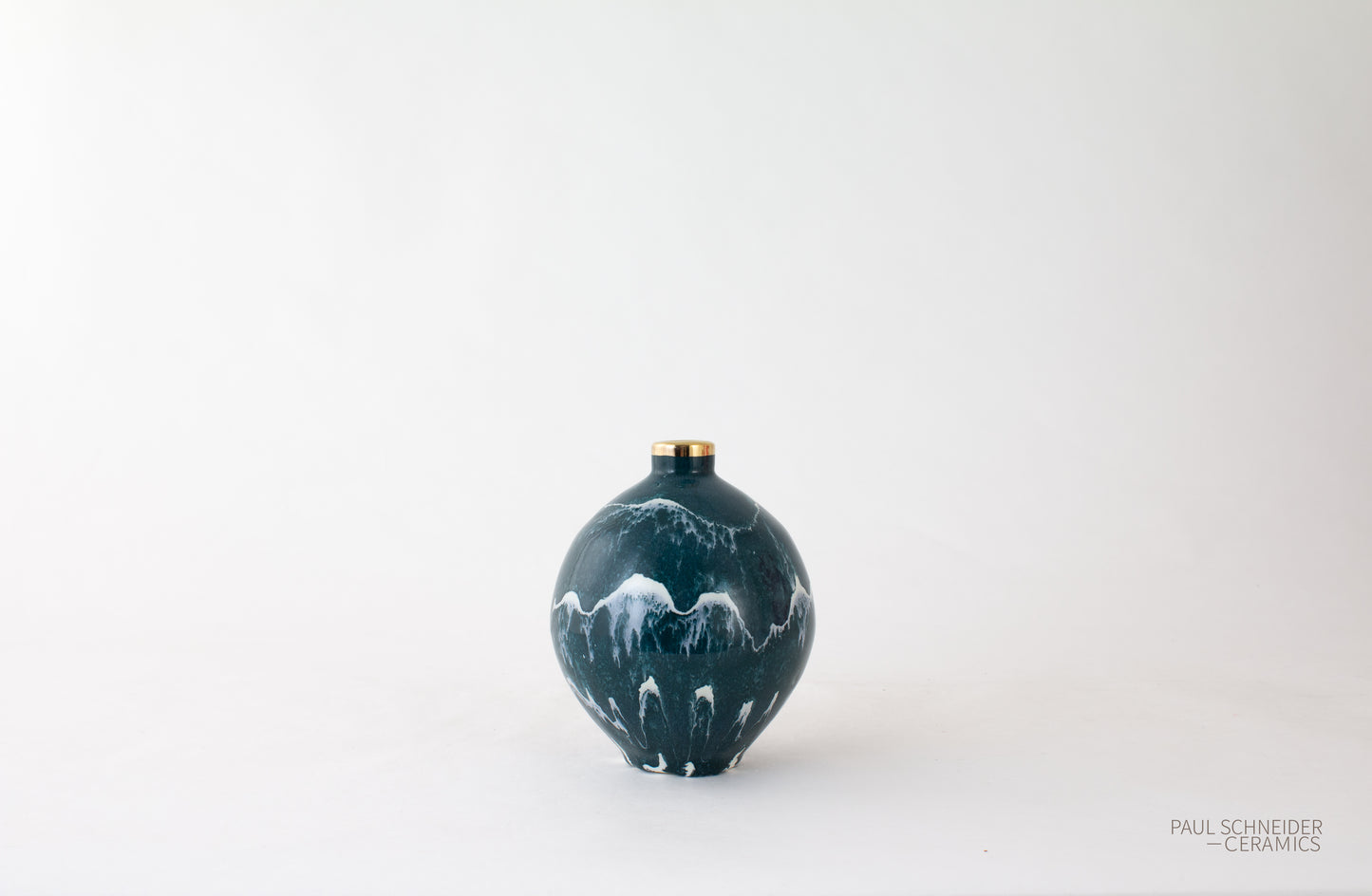 Vase | Maypearl - Mini | Drip Banded | #6074-M + gold lustre