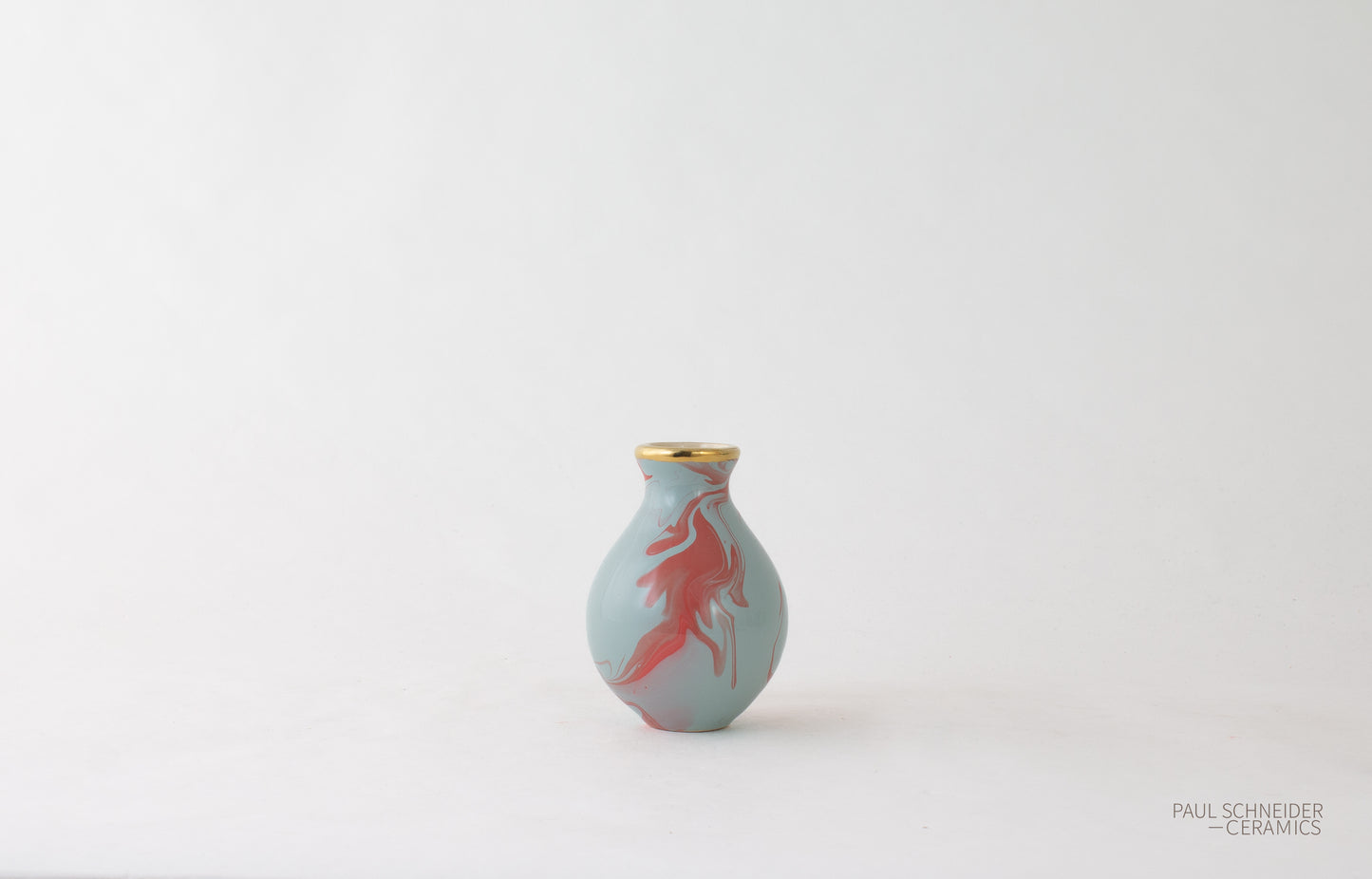 Vase | Athens - Super Mini | Geode | #017 + gold lustre edge