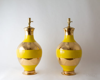 ATHENS Large | Banded | Daisy + Gold Lustre - Athens Large