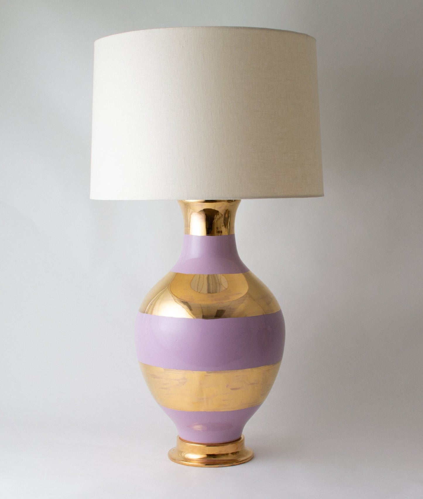 ATHENS Large | Banded | Lilac + Gold Lustre - Athens Large