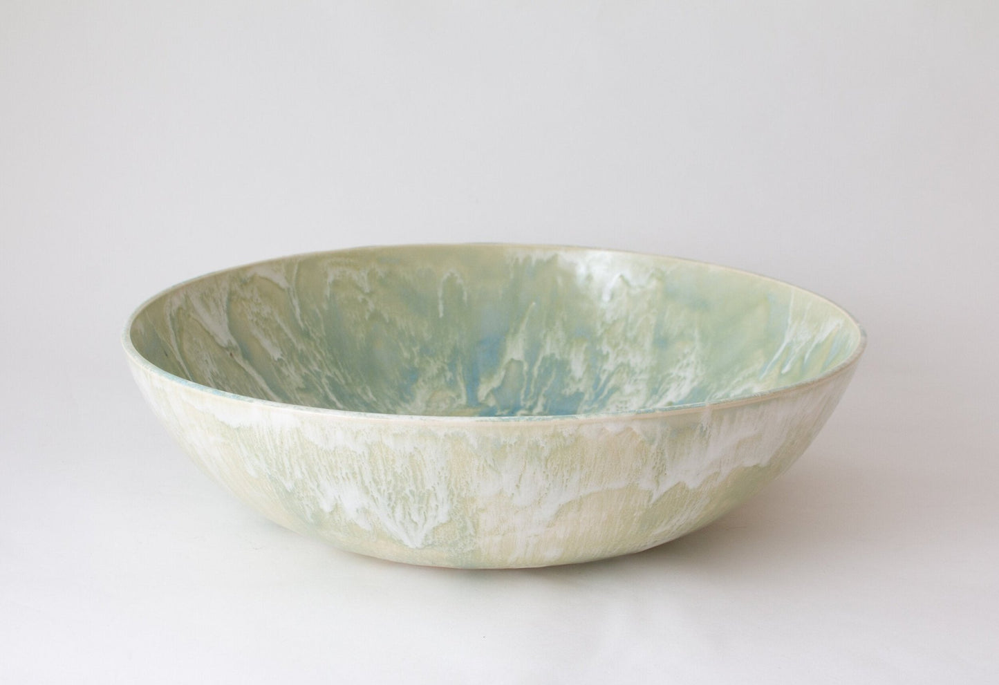 Bowl - Large | Drip Brushed | Celadon - Bowls - Large