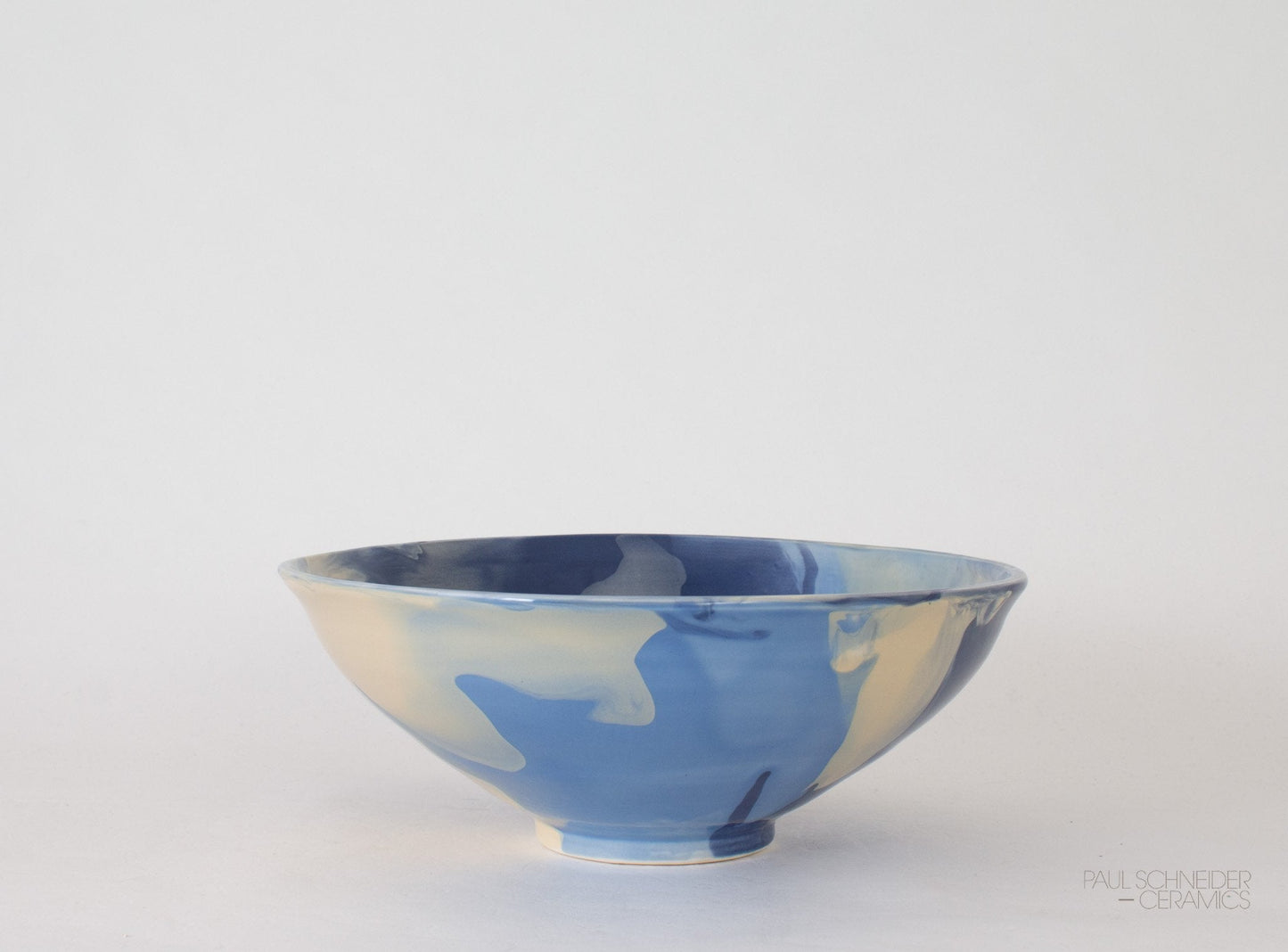 Bowl - Medium | Geode | Blues+ Tan (#024) - Bowls - Medium