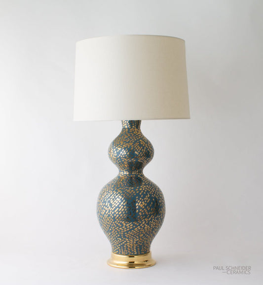 DOUBLE GOURD | Dappled | #1584-L + Gold Lustre - Double Gourd