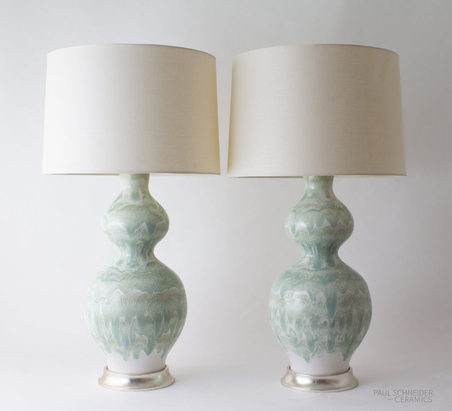 DOUBLE GOURD | Drip Banded | Celadon - Double Gourd