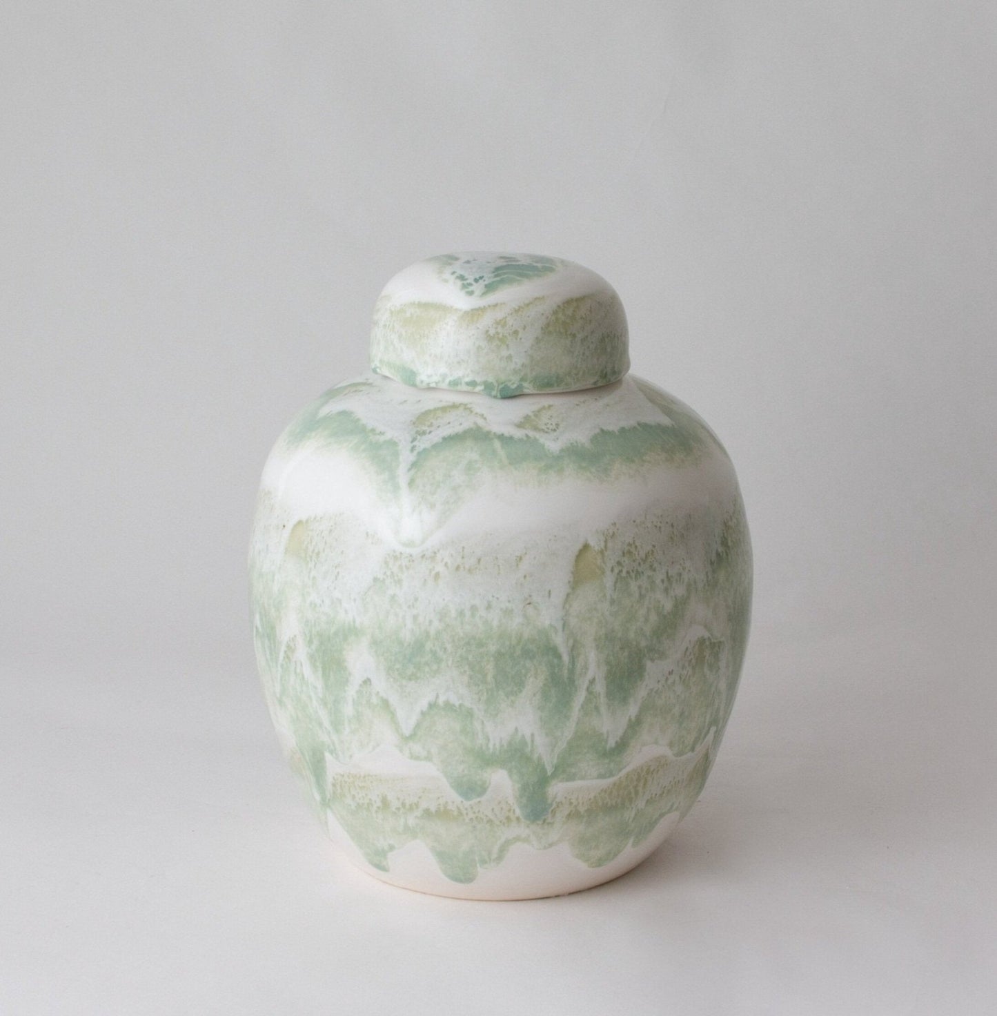 H&G | Jar | Jar #3 | Drip Banded | Celadon - Jars