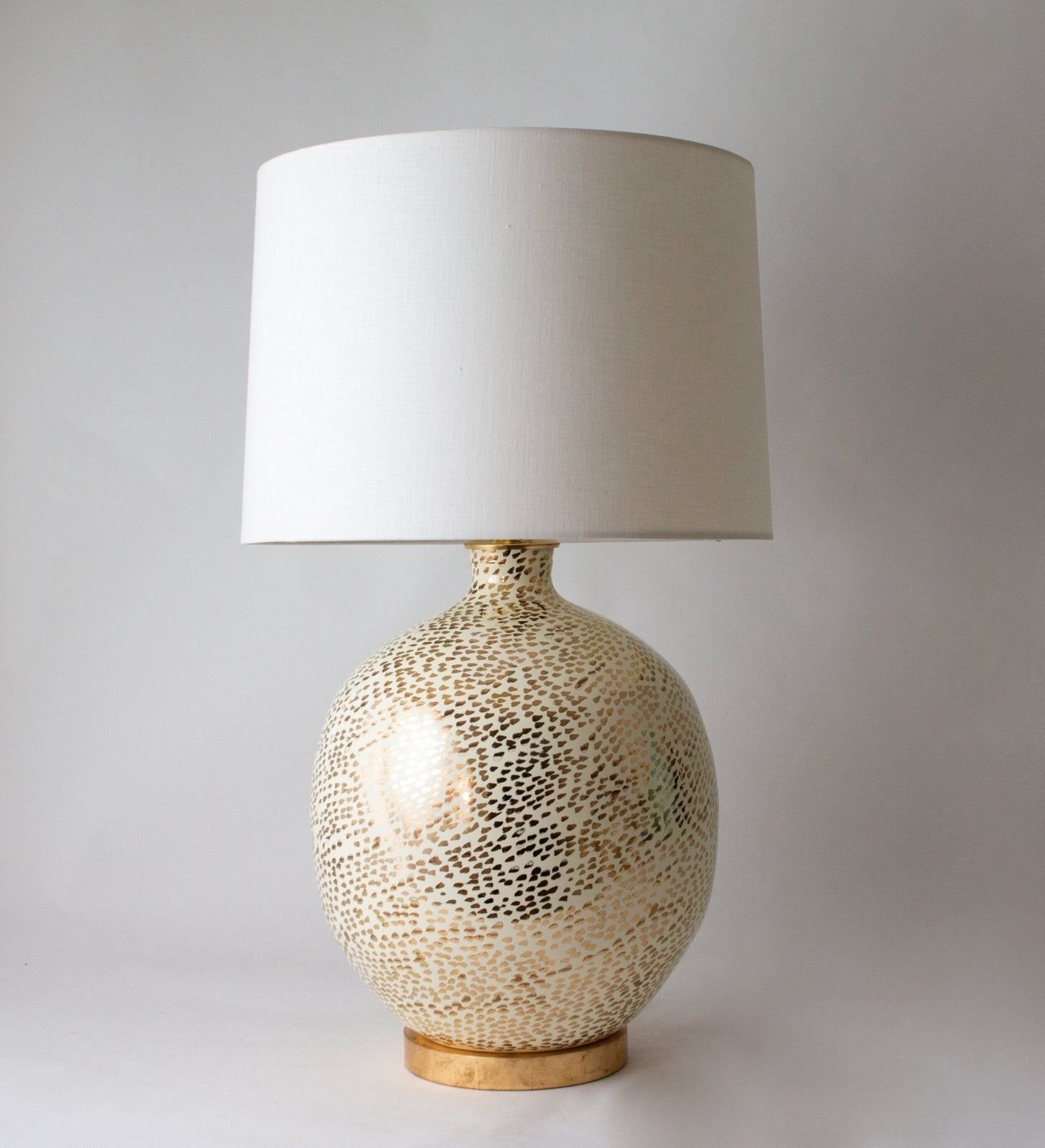 MARFA Round | Dappled | Gold Lustre + Ivory - Marfa Round