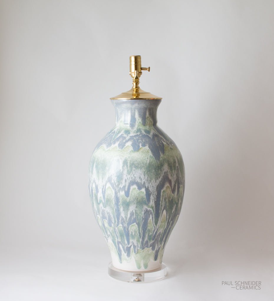 MATAGORDA | Drip Banded | Grey + Celadon - Matagorda