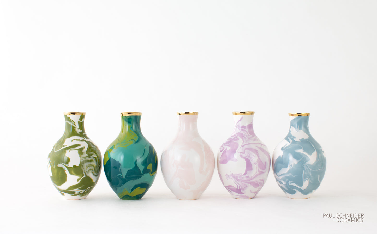 Vase | Athens - Mini | Geode | #117 + gold lustre