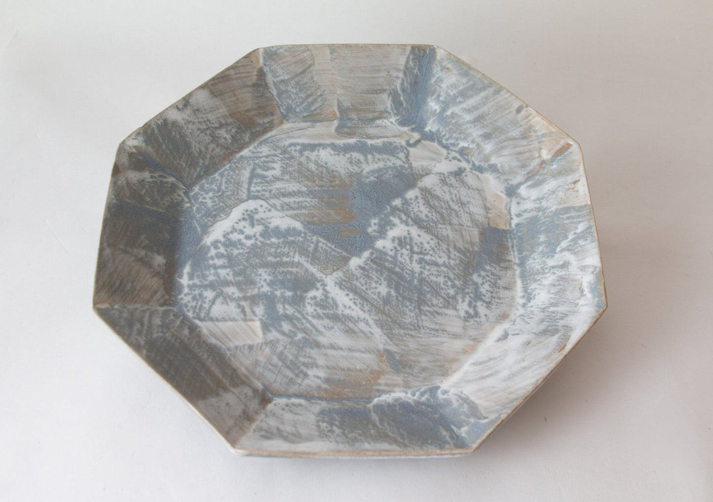 Tray - Octagon | Brushstroke | Grey Drip - Tray - Octagon