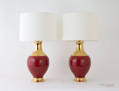 ATHENS | Rouge + Gold Lustre Neck