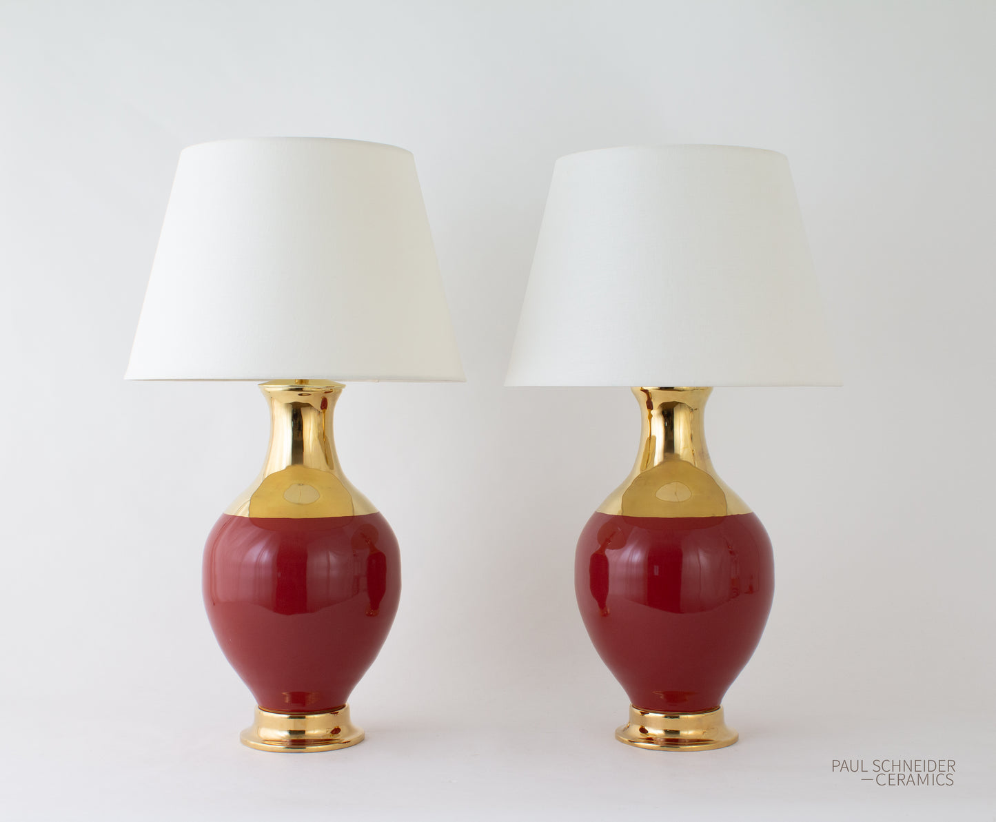 ATHENS | Rouge + Gold Lustre Neck