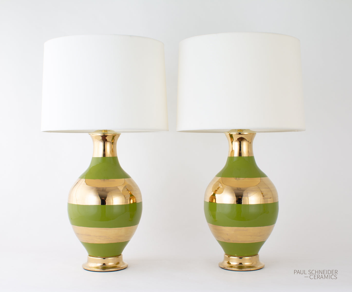 ATHENS | Banded | Olive + Gold Lustre