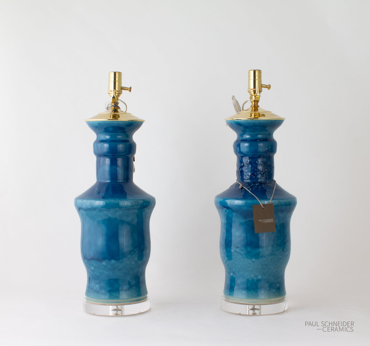 CANYON | Glossy Solid | Turquoise Crackle (Pair)