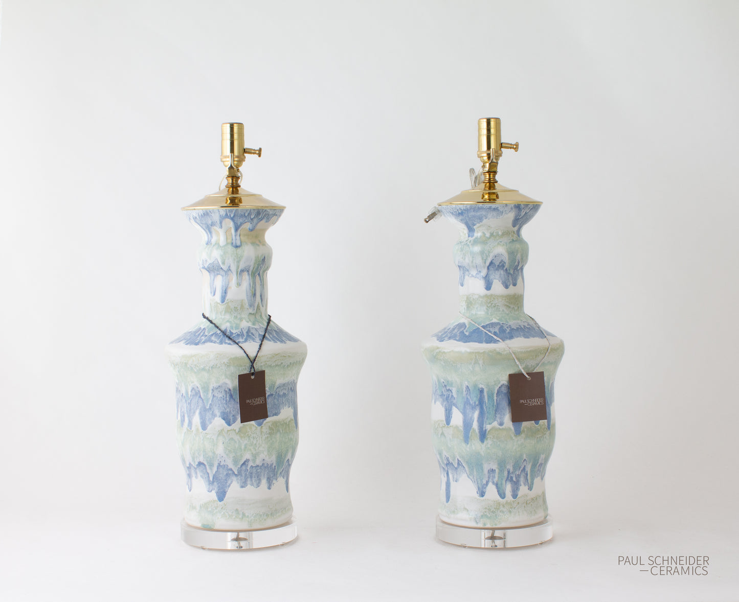 CANYON | Drip Banded | Celadon (Pair)
