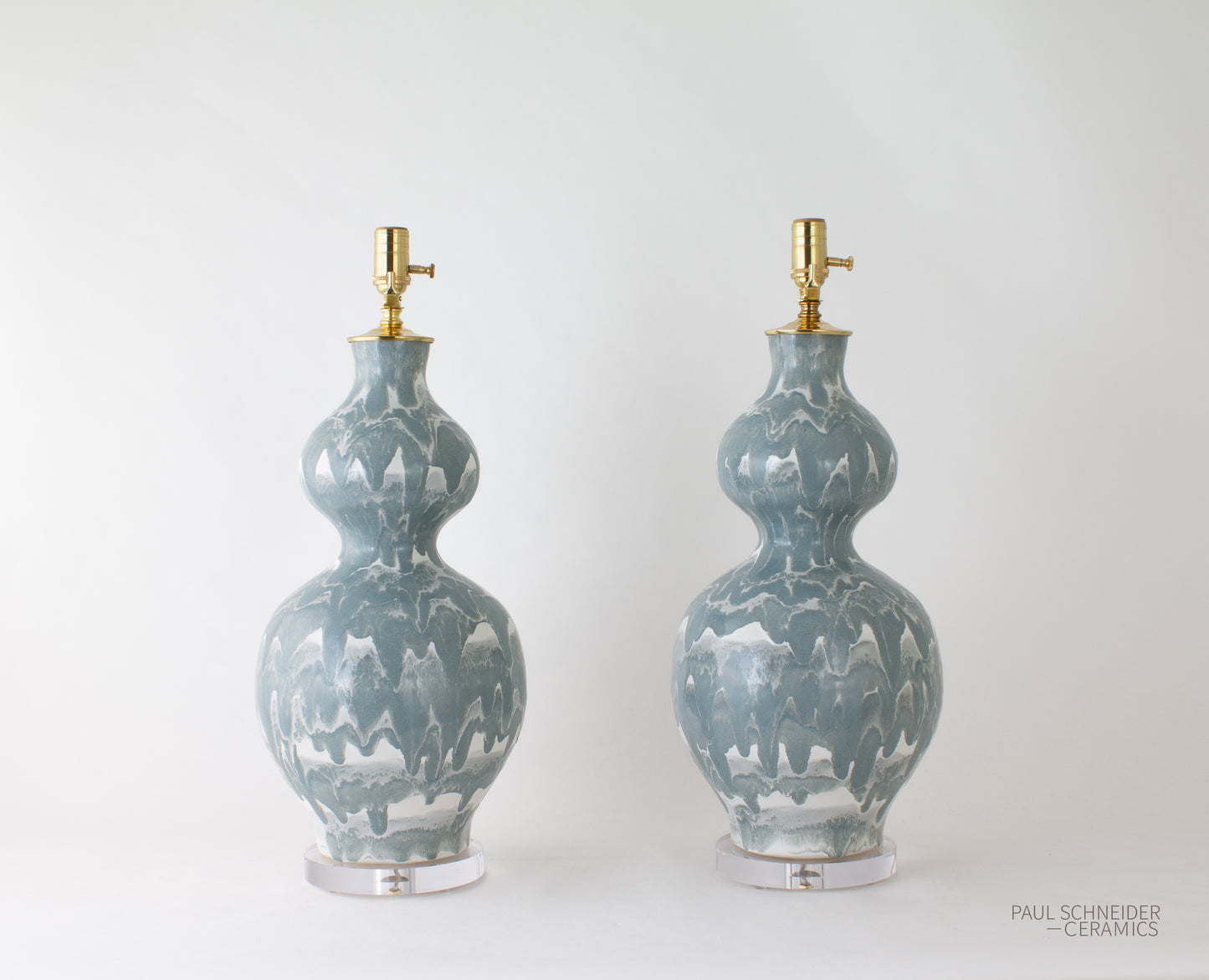 DOUBLE GOURD | Drip Banded | #6168-M Grey