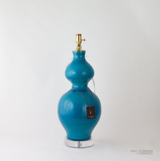 DOUBLE GOURD | Crackle | Turquoise (Single)