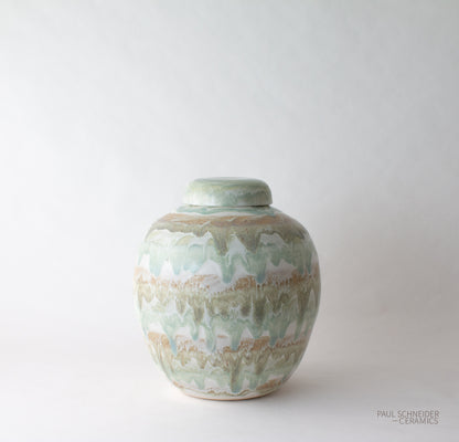 Jar | Jar #4 - Drip Banded | Celadon + #6316