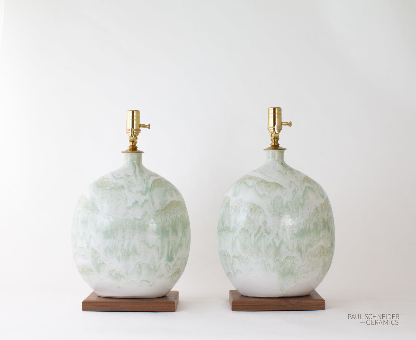 MARFA | Drip Banded | Celadon (Pair)