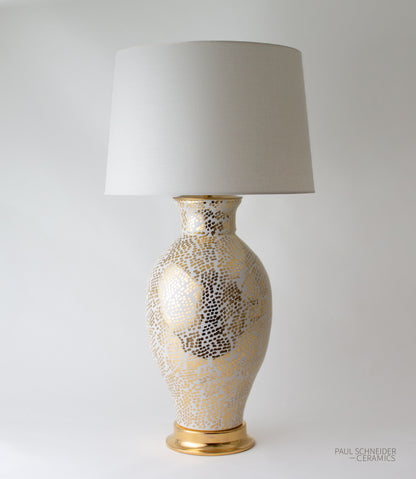 MATAGORDA | Dappled | White + Gold Lustre