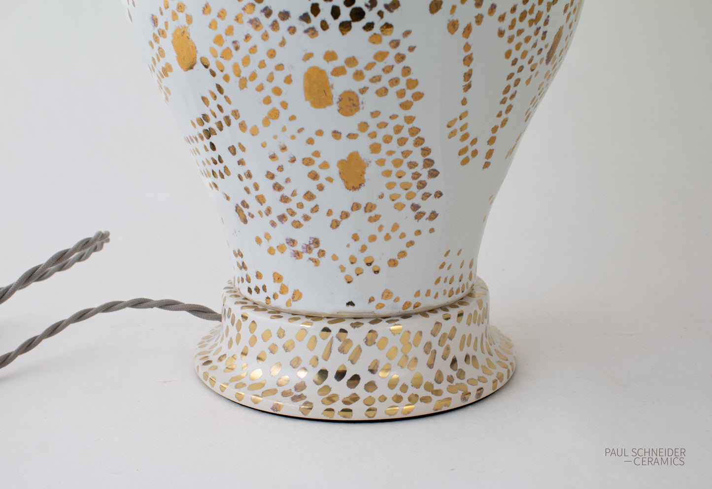 MATAGORDA | Dappled | White + Gold Lustre