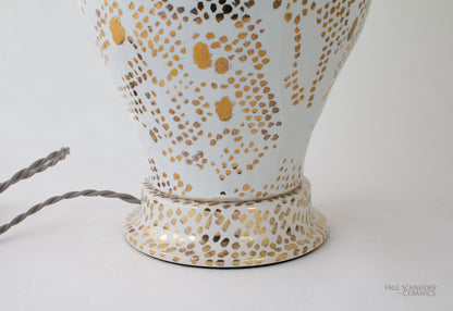 MATAGORDA | Dappled | White + Gold Lustre