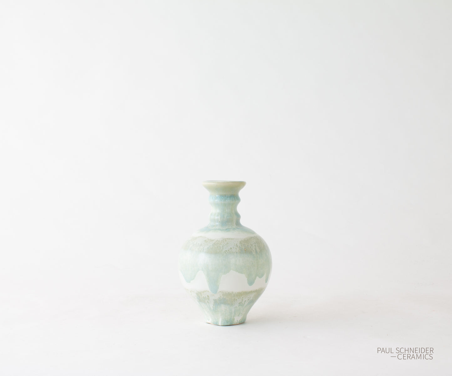 Vase | Hico - Mini | Drip Banded | Celadon