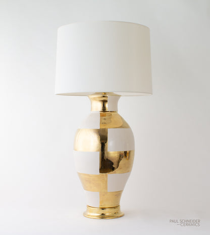 MATAGORDA | Concentric Banded | Linen + Gold Lustre