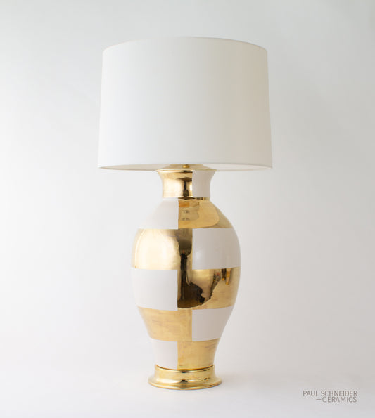 MATAGORDA | Concentric Banded | Linen + Gold Lustre
