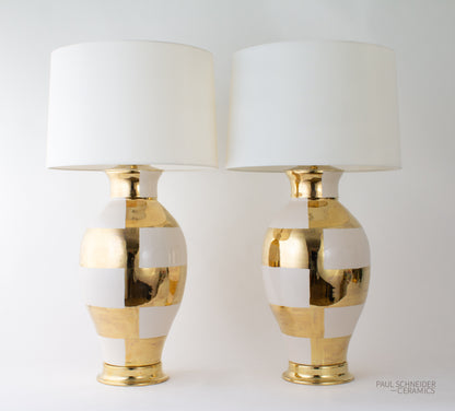 MATAGORDA | Concentric Banded | Linen + Gold Lustre