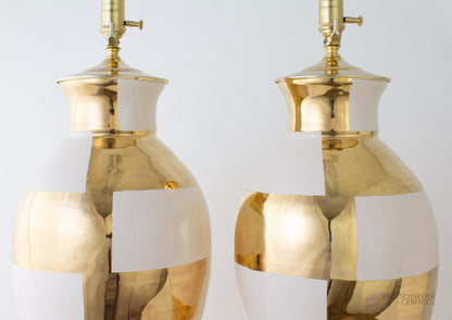 MATAGORDA | Concentric Banded | Linen + Gold Lustre