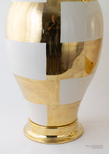 MATAGORDA | Concentric Banded | Linen + Gold Lustre