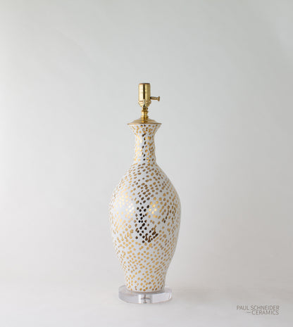 ALPINE | Dappled | White + Gold Lustre