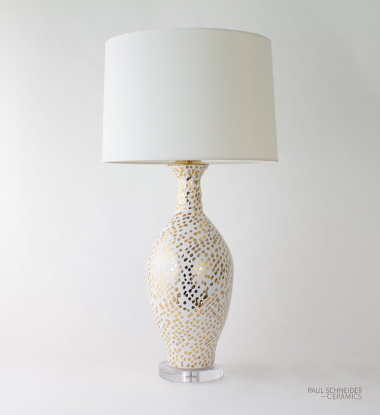 ALPINE | Dappled | White + Gold Lustre