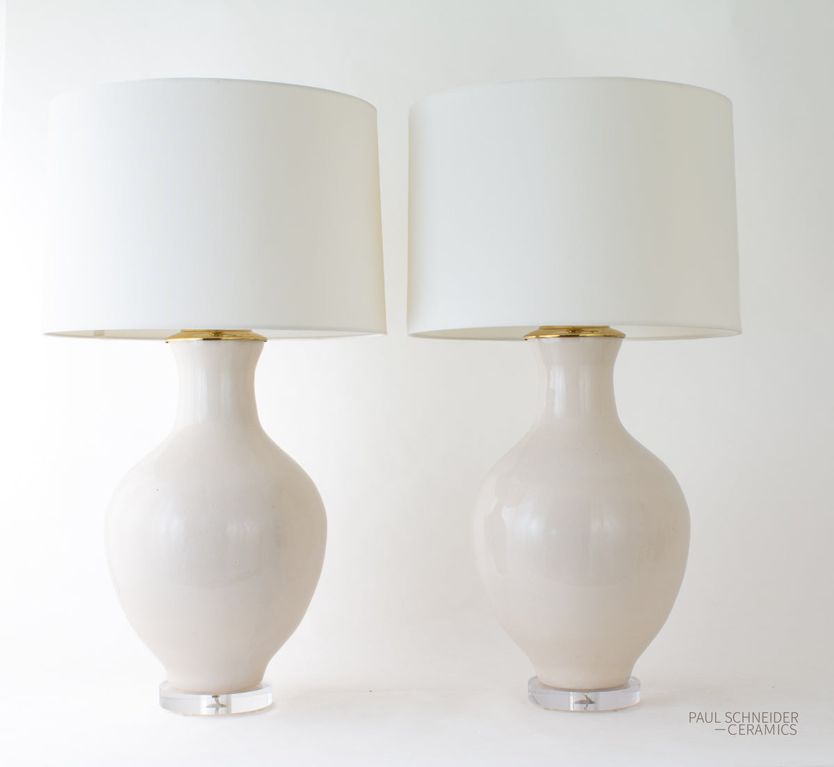 ATHENS Large | Crackle | Ivory (Pair)