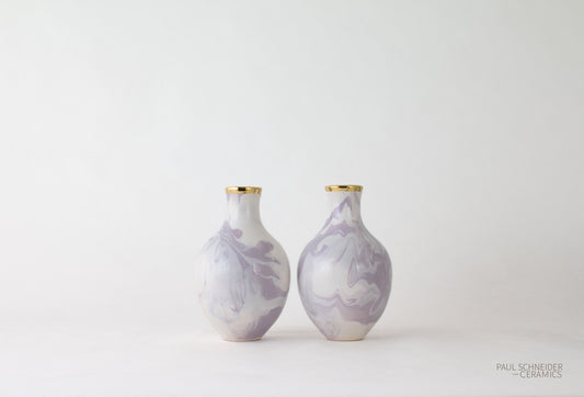 Vase | Athens - Mini | Geode | #033 + gold lustre