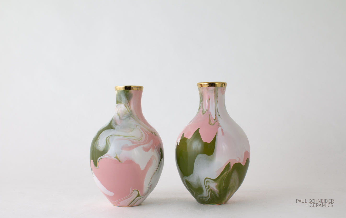 Vase | Athens - Mini | Geode | #082 + gold lustre