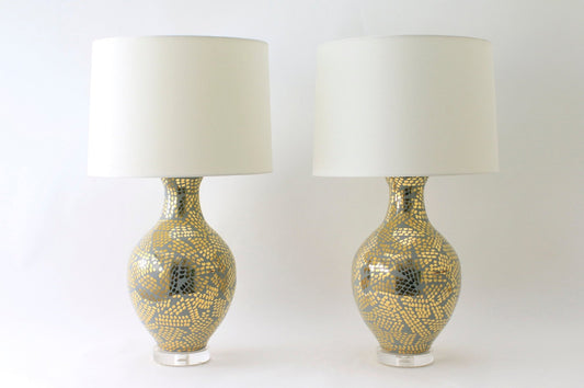 ATHENS | Dappled | Grey + Gold Lustre - Athens