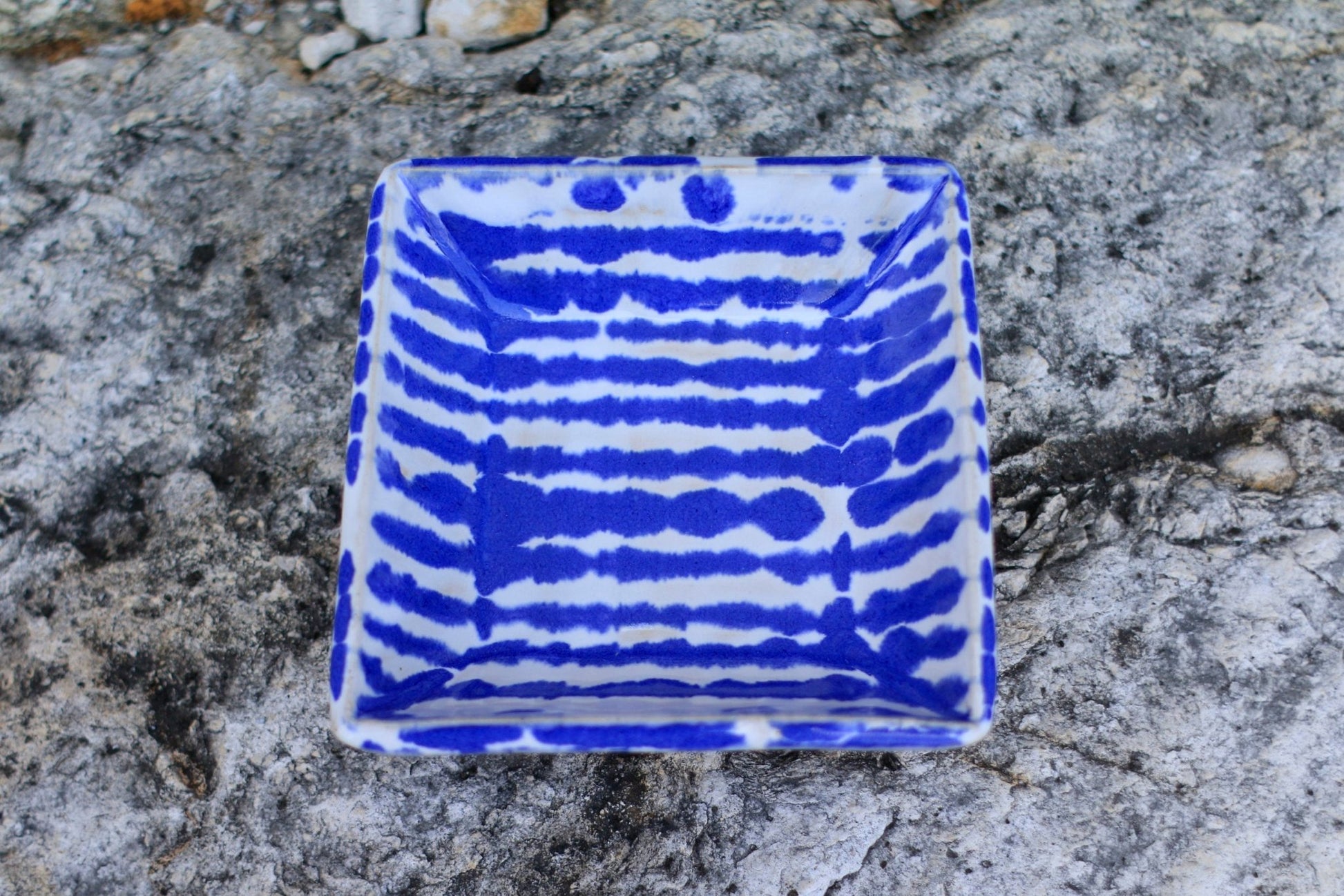 Bowl - Small | Striped | Royal - Bowls - Square