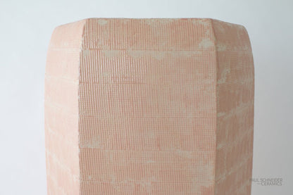 Hexagonal | Thatched | Rose Crackle - Stool