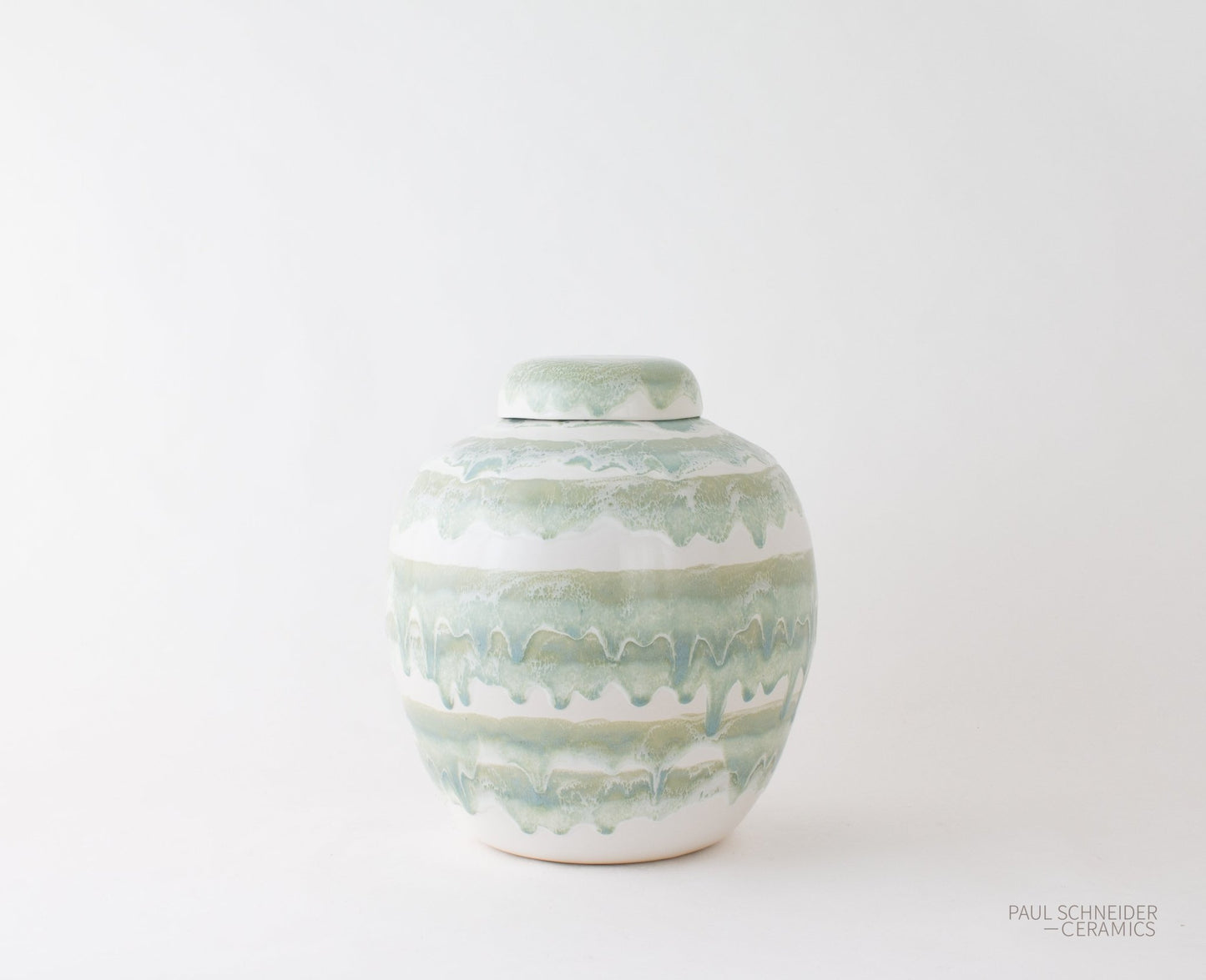 H&G | Jar | Jar #4 - Drip Banded | Celadon - Jars