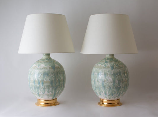 MARFA Round | Drip Banded | Celadon - Marfa Round