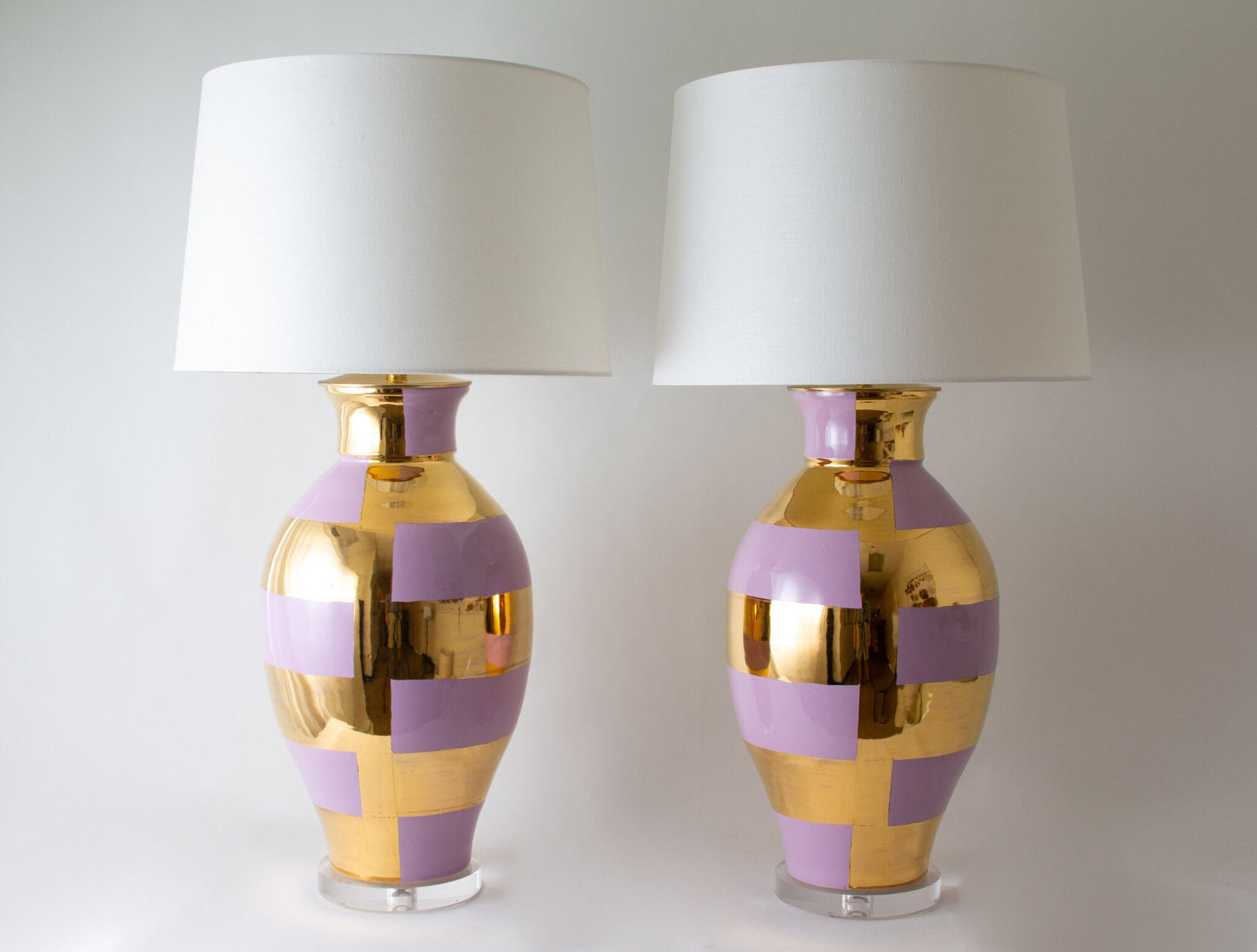 MATAGORDA | Concentric Banded | Lilac + Gold Lustre - Matagorda