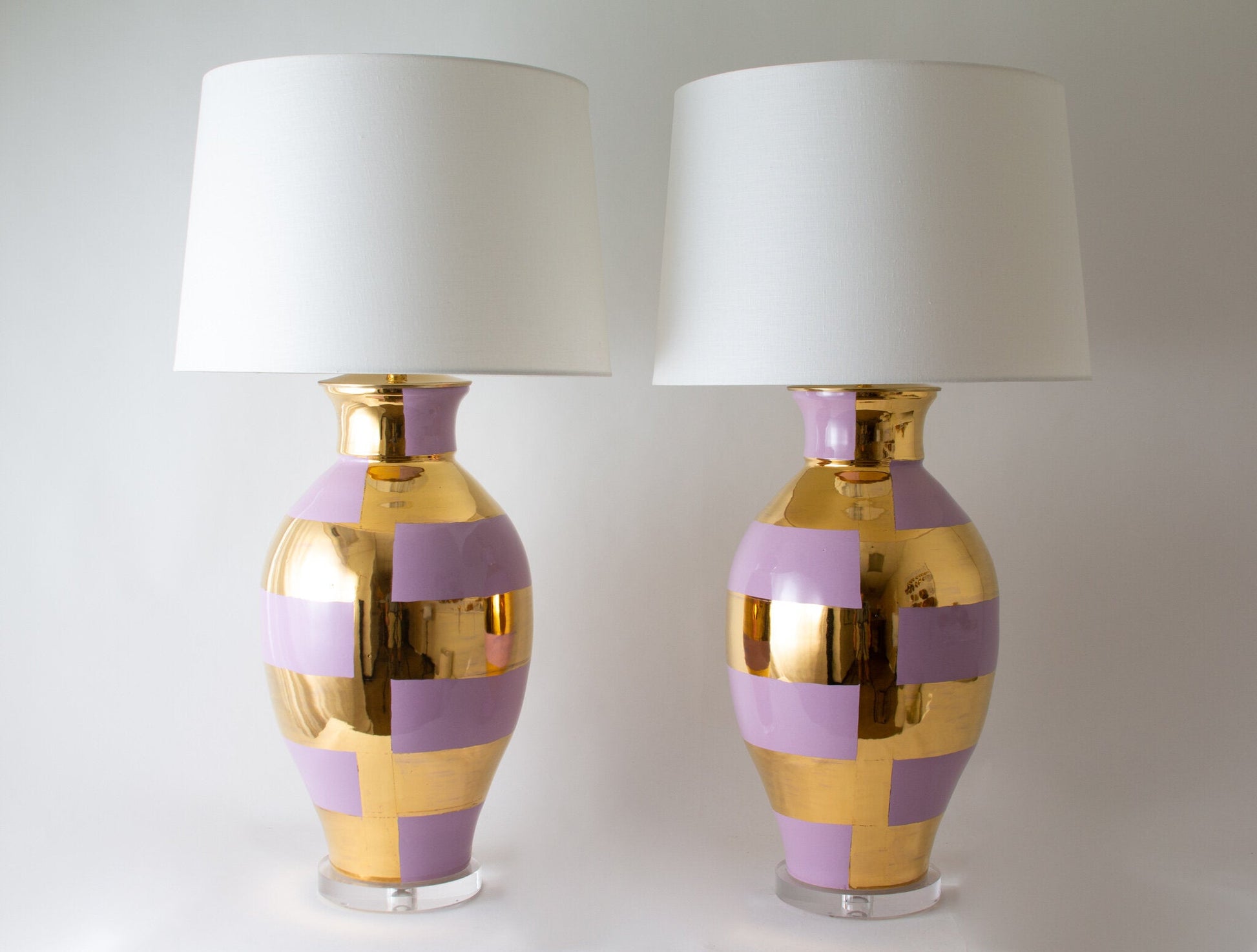 MATAGORDA | Concentric Banded | Lilac + Gold Lustre - Matagorda
