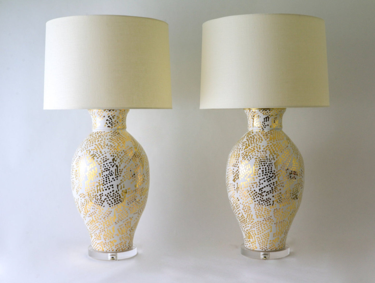 MATAGORDA | Dappled | White + Gold Lustre - Matagorda